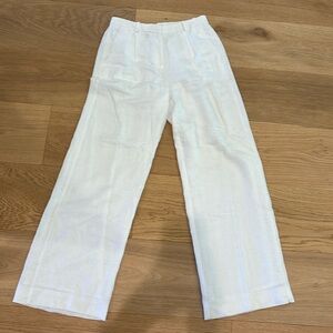 JCREW Essential Wide Leg Pants-100% Linen